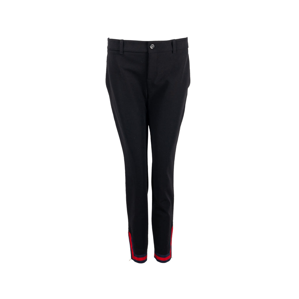 gucci-size-40-zip-finished-web-pants-cotton-polyamide-black