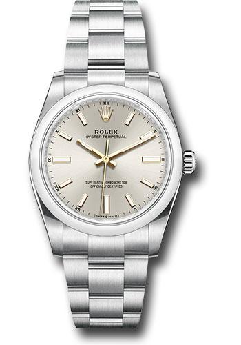rolex-oyster-perpetual-34-watch-domed-bezel-silver-index-dial-oyster-bracelet-2020-release-124200-sio