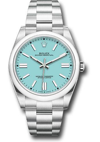 rolex-oyster-perpetual-41-watch-domed-bezel-turquoise-blue-index-dial-oyster-bracelet-2020-release-124300-tbio