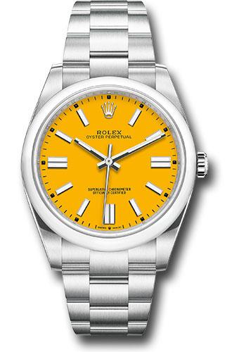 rolex-oyster-perpetual-41-watch-domed-bezel-yellow-index-dial-oyster-bracelet-2020-release-124300-yio