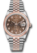 rolex-steel-and-everose-rolesor-datejust-36-watch-domed-bezel-chocolate-jubilee-diamond-dial-jubilee-bracelet-126201-chojdj