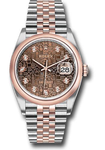 rolex-steel-and-everose-rolesor-datejust-36-watch-domed-bezel-chocolate-jubilee-diamond-dial-jubilee-bracelet-126201-chojdj