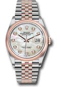 rolex-steel-and-everose-rolesor-datejust-36-watch-domed-bezel-white-mother-of-pearl-diamond-dial-jubilee-bracelet-126201-mdj
