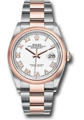 rolex-steel-and-everose-rolesor-datejust-36-watch-domed-bezel-white-roman-dial-oyster-bracelet-126201-wro