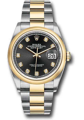rolex-steel-and-yellow-gold-rolesor-datejust-36-watch-domed-bezel-black-diamond-dial-oyster-bracelet-126203-bkdo
