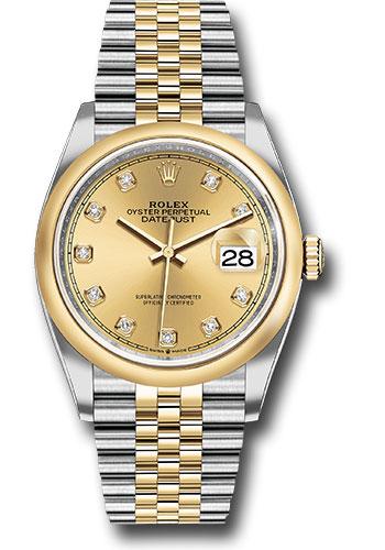 rolex-steel-and-yellow-gold-rolesor-datejust-36-watch-domed-bezel-champagne-diamond-dial-jubilee-bracelet-126203-chdj
