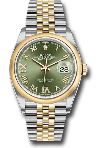 rolex-steel-and-yellow-gold-rolesor-datejust-36-watch-domed-bezel-olive-green-roman-dial-jubilee-bracelet-126203-ogdr69j