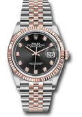 rolex-steel-and-everose-rolesor-datejust-36-watch-fluted-bezel-black-diamond-dial-jubilee-bracelet-126231-bkdj