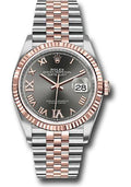rolex-steel-and-everose-rolesor-datejust-36-watch-fluted-bezel-dark-rhodium-roman-dial-jubilee-bracelet-126231-dkrdr69j