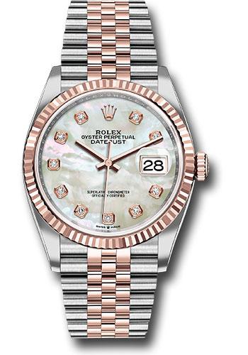 rolex-steel-and-everose-rolesor-datejust-36-watch-fluted-bezel-white-mother-of-pearl-diamond-dial-jubilee-bracelet-126231-mdj