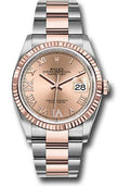 rolex-steel-and-everose-rolesor-datejust-36-watch-fluted-bezel-rose-roman-dial-oyster-bracelet-126231-rdr69o