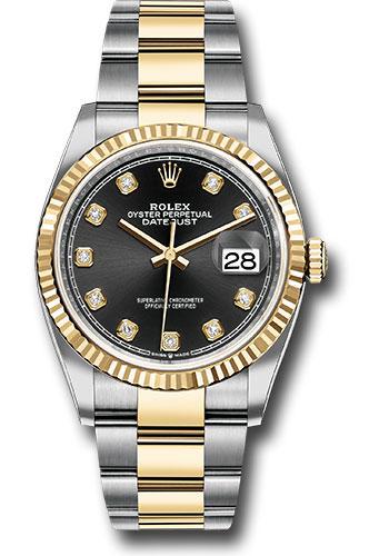 rolex-steel-and-yellow-gold-rolesor-datejust-36-watch-fluted-bezel-black-diamond-dial-oyster-bracelet-126233-bkdo