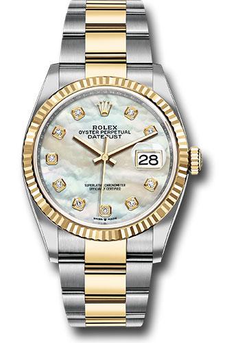 rolex-steel-and-yellow-gold-rolesor-datejust-36-watch-fluted-bezel-white-mother-of-pearl-diamond-dial-oyster-bracelet-126233-mdo