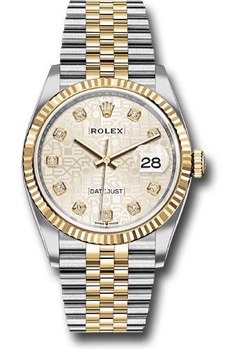 rolex-steel-and-yellow-gold-rolesor-datejust-36-watch-fluted-bezel-silver-jubilee-diamond-dial-jubilee-bracelet-126233-sjdj