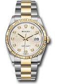 rolex-steel-and-yellow-gold-rolesor-datejust-36-watch-fluted-bezel-silver-jubilee-diamond-dial-oyster-bracelet-126233-sjdo