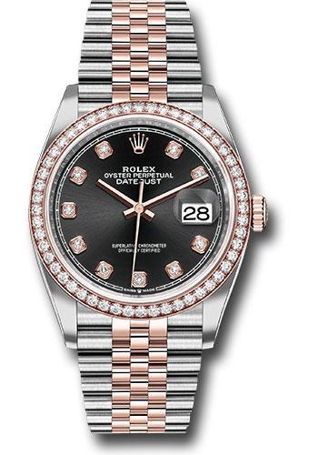 rolex-steel-and-everose-rolesor-datejust-36-watch-diamond-bezel-black-diamond-dial-jubilee-bracelet-126281rbr-bkdj