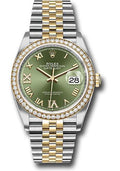 rolex-steel-and-yellow-gold-rolesor-datejust-36-watch-yellow-diamond-bezel-olive-green-roman-dial-jubilee-bracelet-126283rbr-ogdr69j