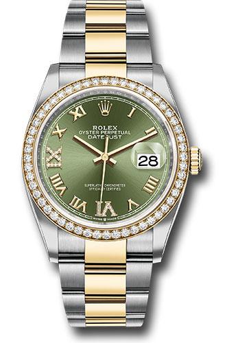 rolex-steel-and-yellow-gold-rolesor-datejust-36-watch-diamond-bezel-olive-green-roman-dial-oyster-bracelet-126283rbr-ogdr69o