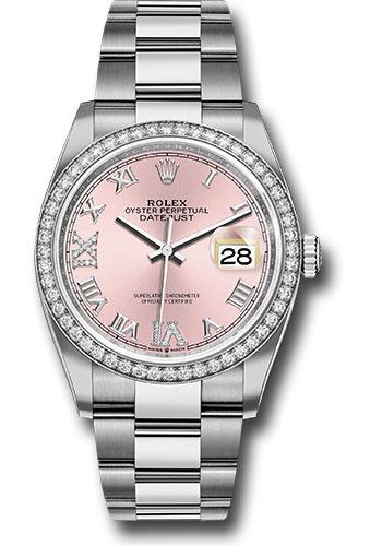 rolex-steel-datejust-36-watch-diamond-bezel-pink-diamond-roman-vi-and-ix-dial-oyster-bracelet-2019-release-126284rbr-pdr69o