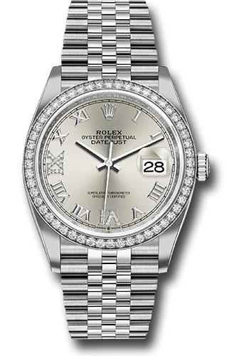 rolex-steel-datejust-36-watch-diamond-bezel-silver-diamond-roman-vi-and-ix-dial-jubilee-bracelet-2019-release-126284rbr-sdr69j