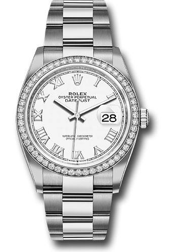 rolex-steel-datejust-36-watch-diamond-bezel-white-roman-dial-oyster-bracelet-2019-release-126284rbr-wro