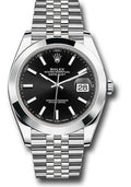 rolex-steel-datejust-41-watch-smooth-bezel-black-index-dial-jubilee-bracelet-126300-bkij