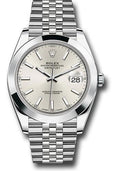 rolex-steel-datejust-41-watch-smooth-bezel-silver-index-dial-jubilee-bracelet-126300-sij