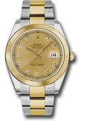 rolex-steel-and-yellow-gold-rolesor-datejust-41-watch-smooth-bezel-champagne-diamond-dial-oyster-bracelet-126303-chdo