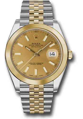 rolex-steel-and-yellow-gold-rolesor-datejust-41-watch-smooth-bezel-champagne-index-dial-jubilee-bracelet-126303-chij