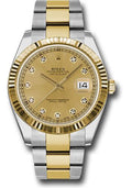 rolex-steel-and-yellow-gold-rolesor-datejust-41-watch-fluted-bezel-champagne-diamond-dial-oyster-bracelet-126333-chdo