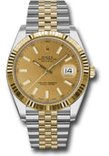 rolex-steel-and-yellow-gold-rolesor-datejust-41-watch-fluted-bezel-champagne-index-dial-jubilee-bracelet-126333-chij