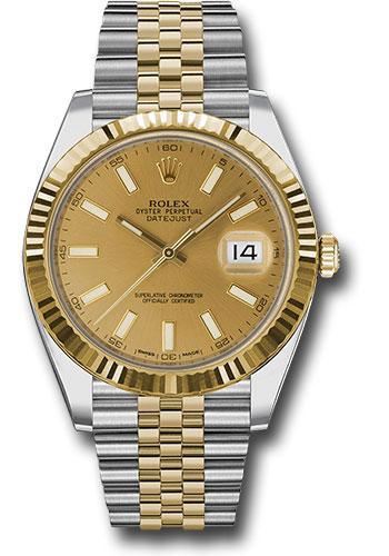 rolex-steel-and-yellow-gold-rolesor-datejust-41-watch-fluted-bezel-champagne-index-dial-jubilee-bracelet-126333-chij
