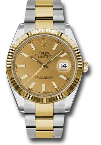 rolex-steel-and-yellow-gold-rolesor-datejust-41-watch-fluted-bezel-champagne-index-dial-oyster-bracelet-126333-chio