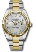 rolex-steel-and-yellow-gold-rolesor-datejust-41-watch-fluted-bezel-white-mother-of-pearl-diamond-dial-oyster-bracelet-126333-mdo