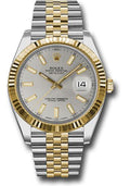 rolex-steel-and-yellow-gold-rolesor-datejust-41-watch-fluted-bezel-silver-index-dial-jubilee-bracelet-126333-sij
