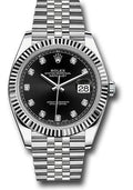 rolex-steel-and-white-gold-rolesor-datejust-41-watch-fluted-bezel-black-diamond-dial-jubilee-bracelet-126334-bkdj