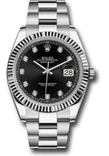 rolex-steel-and-white-gold-rolesor-datejust-41-watch-fluted-bezel-black-diamond-dial-oyster-bracelet-126334-bkdo