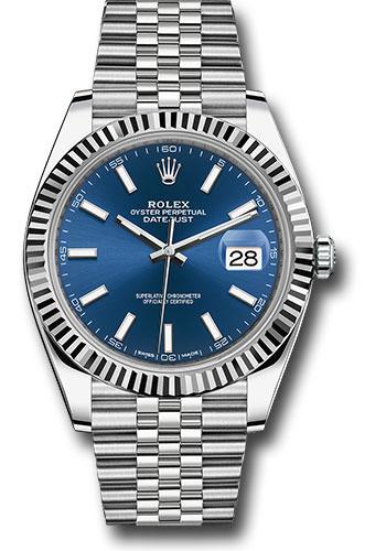rolex-steel-and-white-gold-rolesor-datejust-41-watch-fluted-bezel-blue-index-dial-jubilee-bracelet-126334-blij