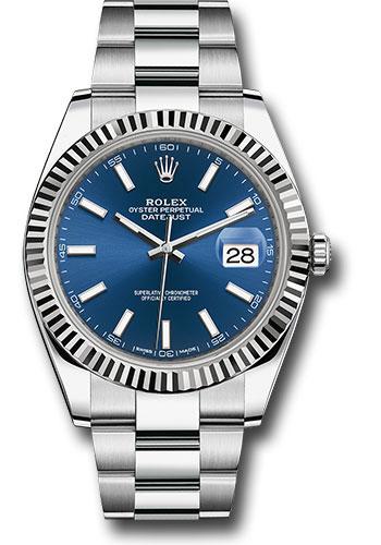 rolex-steel-and-white-gold-rolesor-datejust-41-watch-fluted-bezel-blue-index-dial-oyster-bracelet-126334-blio