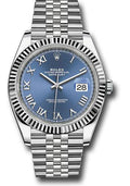 rolex-steel-and-white-gold-rolesor-datejust-41-watch-fluted-bezel-blue-roman-dial-jubilee-bracelet-126334-blrj