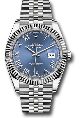 rolex-steel-and-white-gold-rolesor-datejust-41-watch-fluted-bezel-blue-roman-dial-jubilee-bracelet-126334-blrj