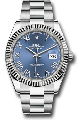 rolex-steel-and-white-gold-rolesor-datejust-41-watch-fluted-bezel-blue-roman-dial-oyster-bracelet-126334-blro