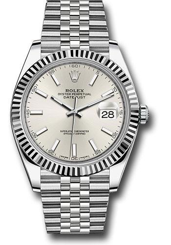 rolex-steel-and-white-gold-rolesor-datejust-41-watch-fluted-bezel-silver-index-dial-jubilee-bracelet-126334-sij