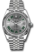 rolex-steel-and-white-gold-rolesor-datejust-41-watch-fluted-bezel-slate-green-roman-dial-jubilee-bracelet-126334-slgrj