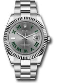 rolex-steel-and-white-gold-rolesor-datejust-41-watch-fluted-bezel-slate-green-roman-dial-oyster-bracelet-126334-slgro