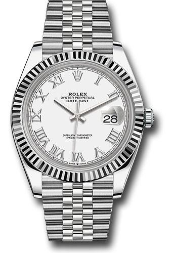 rolex-steel-and-white-gold-rolesor-datejust-41-watch-fluted-bezel-white-roman-dial-jubilee-bracelet-126334-wrj