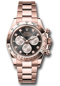 rolex-everose-gold-cosmograph-daytona-watch-fixed-bezel-black-and-sundust-diamond-dial-oyster-bracelet-126505-bksudo