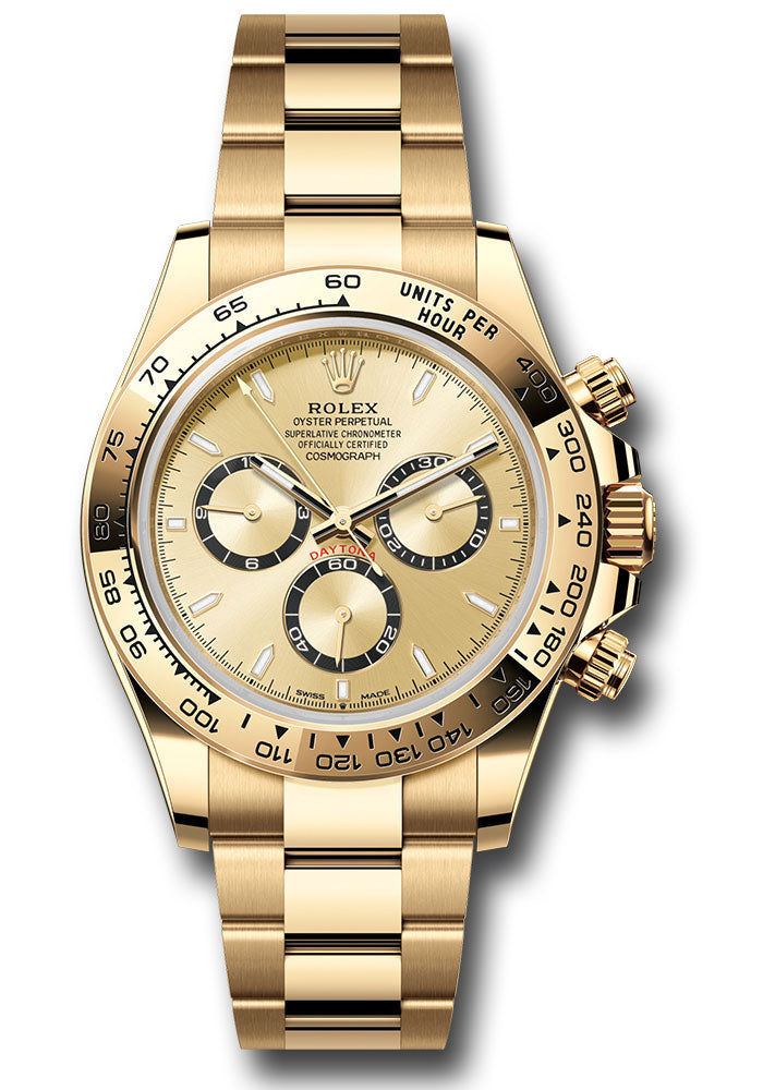 rolex-yellow-gold-cosmograph-daytona-watch-fixed-bezel-golden-index-dial-oyster-bracelet-126508-chio