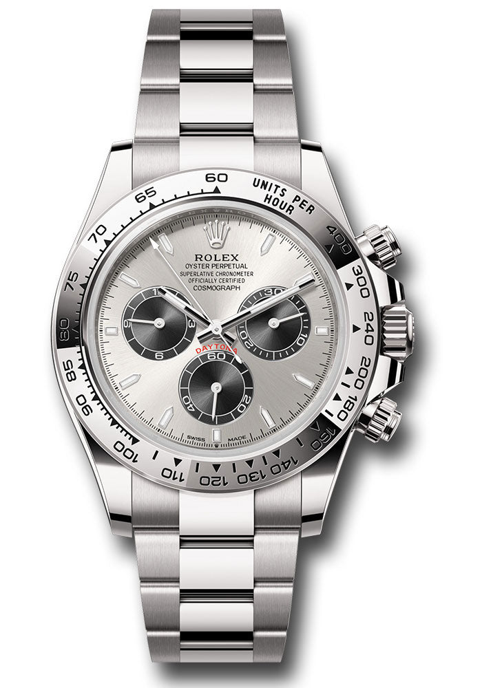 rolex-white-gold-cosmograph-daytona-watch-fixed-bezel-steel-and-black-index-dial-oyster-bracelet-126509-stbkio