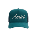 Amiri Script Trucker Hat 'Teal'